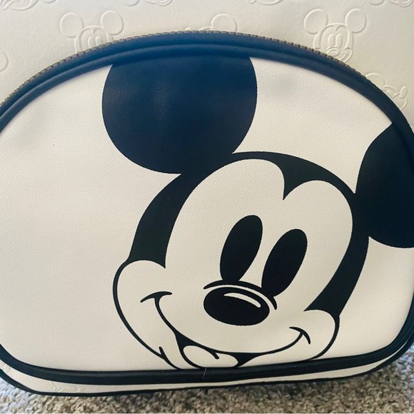NEW Disney Mickey Mouse Embossed Backpack Faux Leather Mickey Mouse Ears - Picture 14 of 14